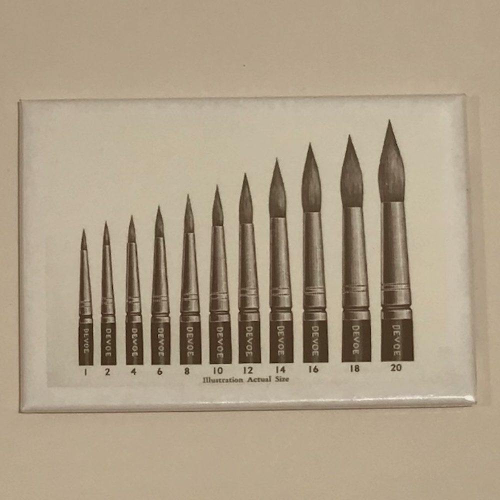 Retro/Artistic Paintbrush Magnet